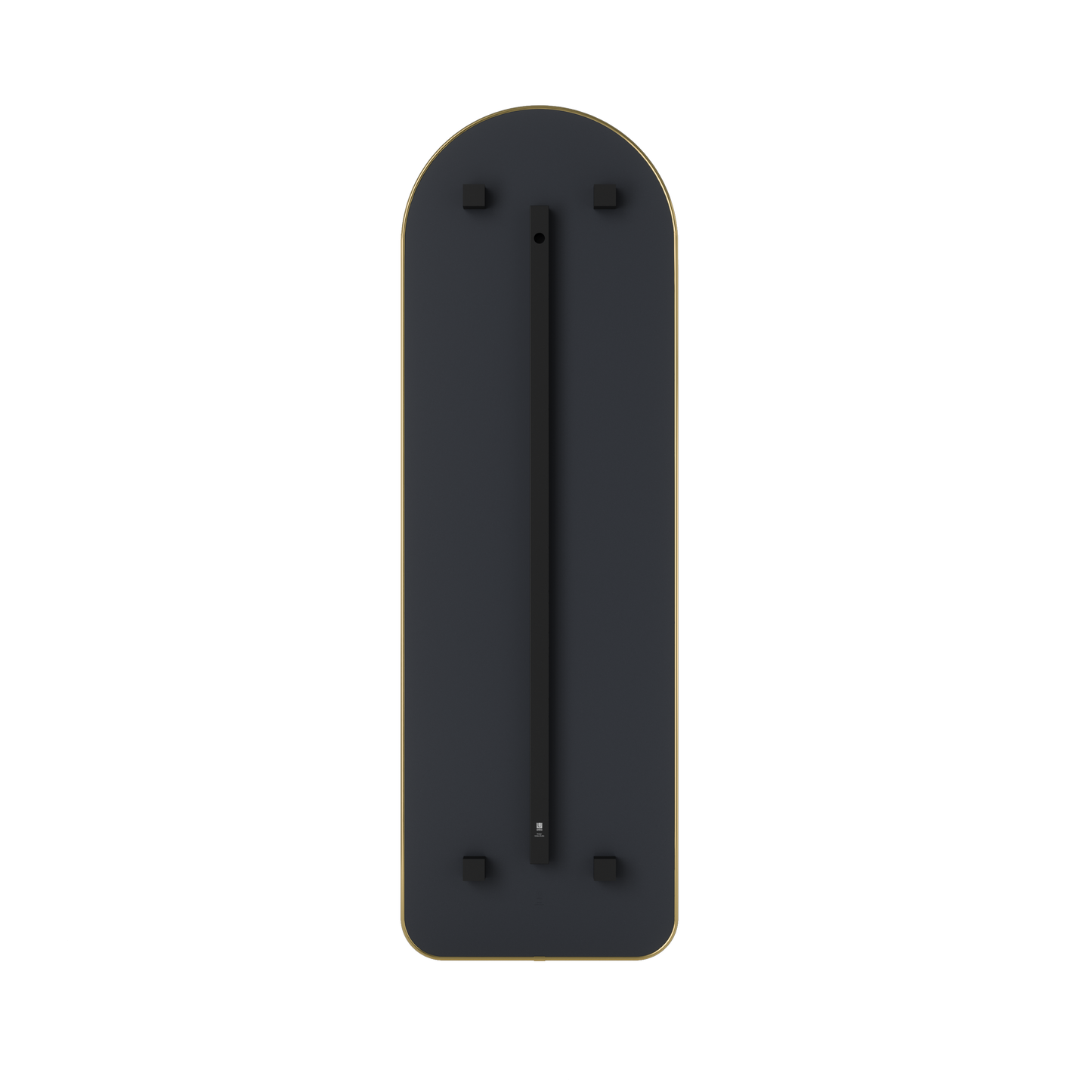 Umbra Hubba Arched 20x62" Mirror | Brass Edge