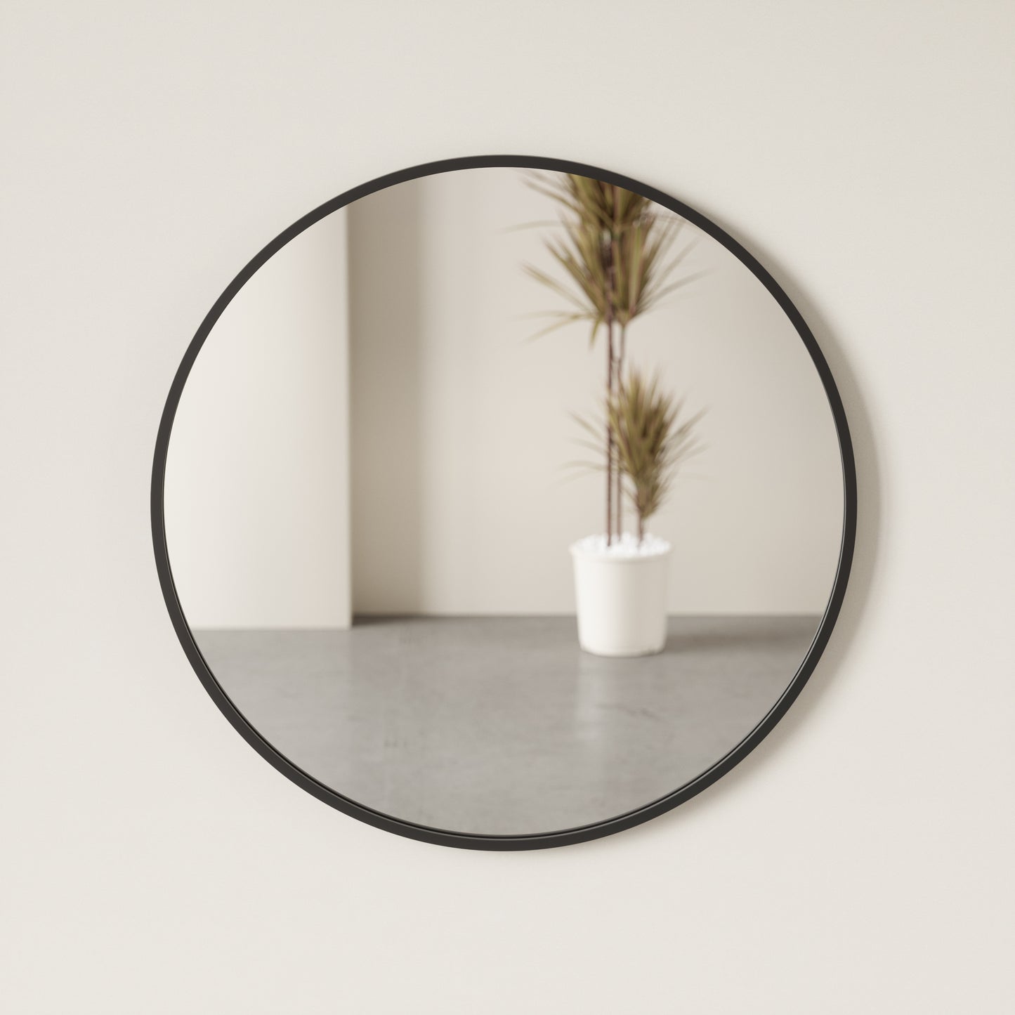 Umbra Hub Decorative  Round Wall Mirror