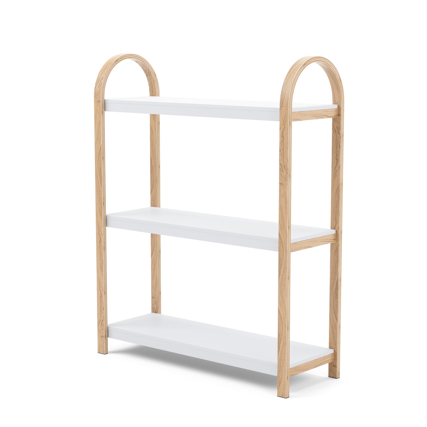 Umbra Bellwood Three Tier Shelf | Natural and White Space-Saving