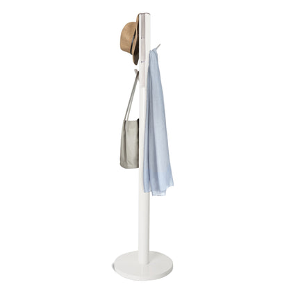 Umbra Flapper Coat Rack | White Wood Good for Small Spaces