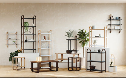 Umbra Bellwood Three Tier Shelf | Natural and White Space-Saving
