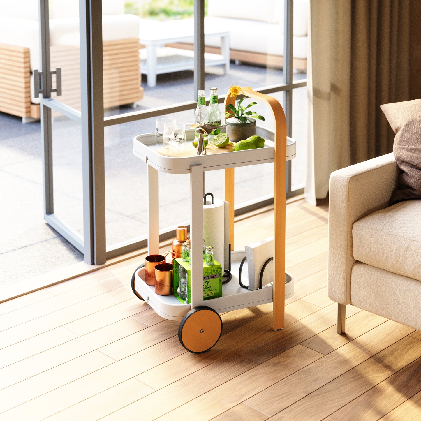 Umbra Bellwood Bar & Storage Cart