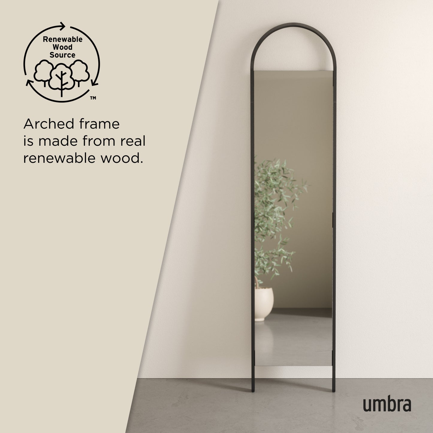 Umbra Bellwood Leaning Mirror