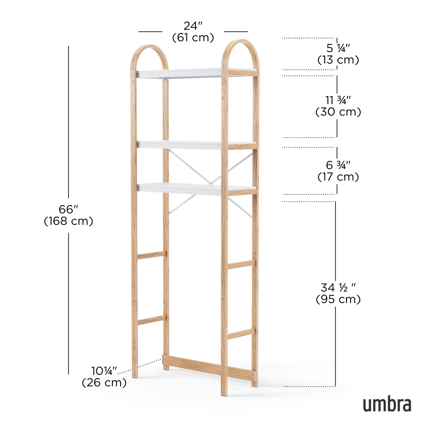 Umbra Bellwood Over the Toilet Shelf