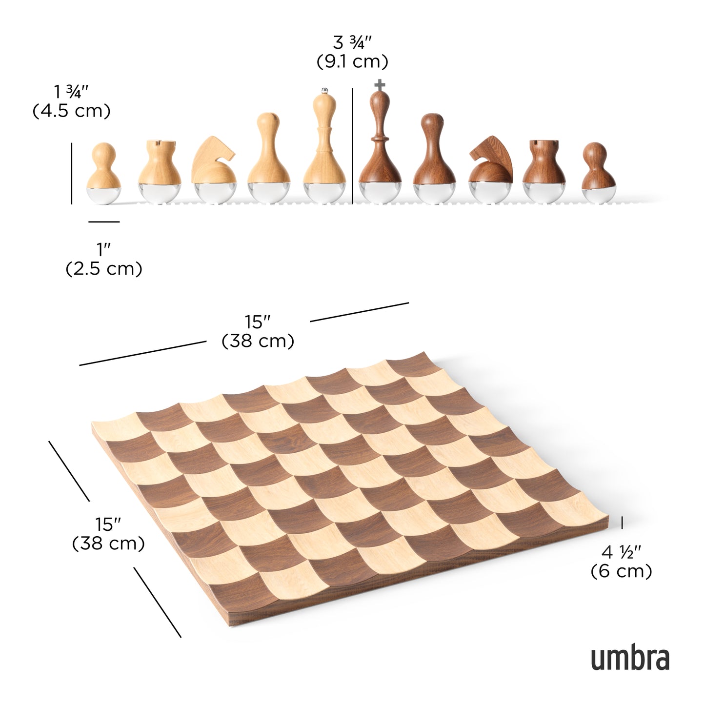 Umbra Wobble Chess Set