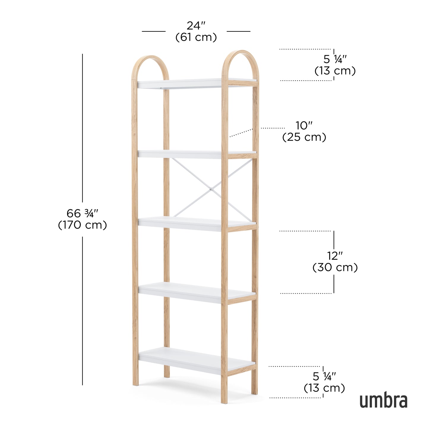 Umbra Bellwood Fiver Tier Shelf