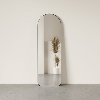 Umbra Hubba Arched 20x62" Mirror | Titanium Edge