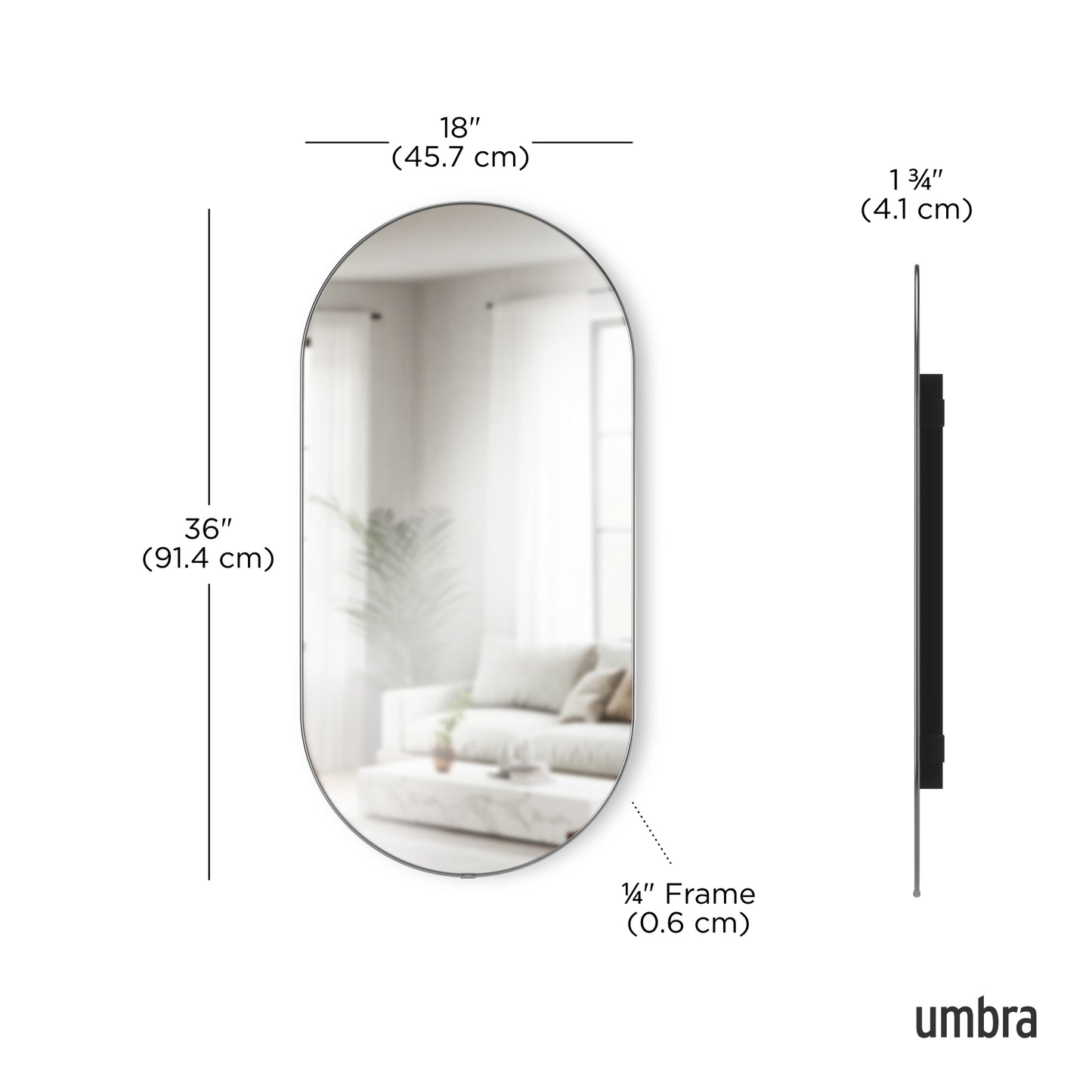 Umbra Hubba 36" Pill Mirror