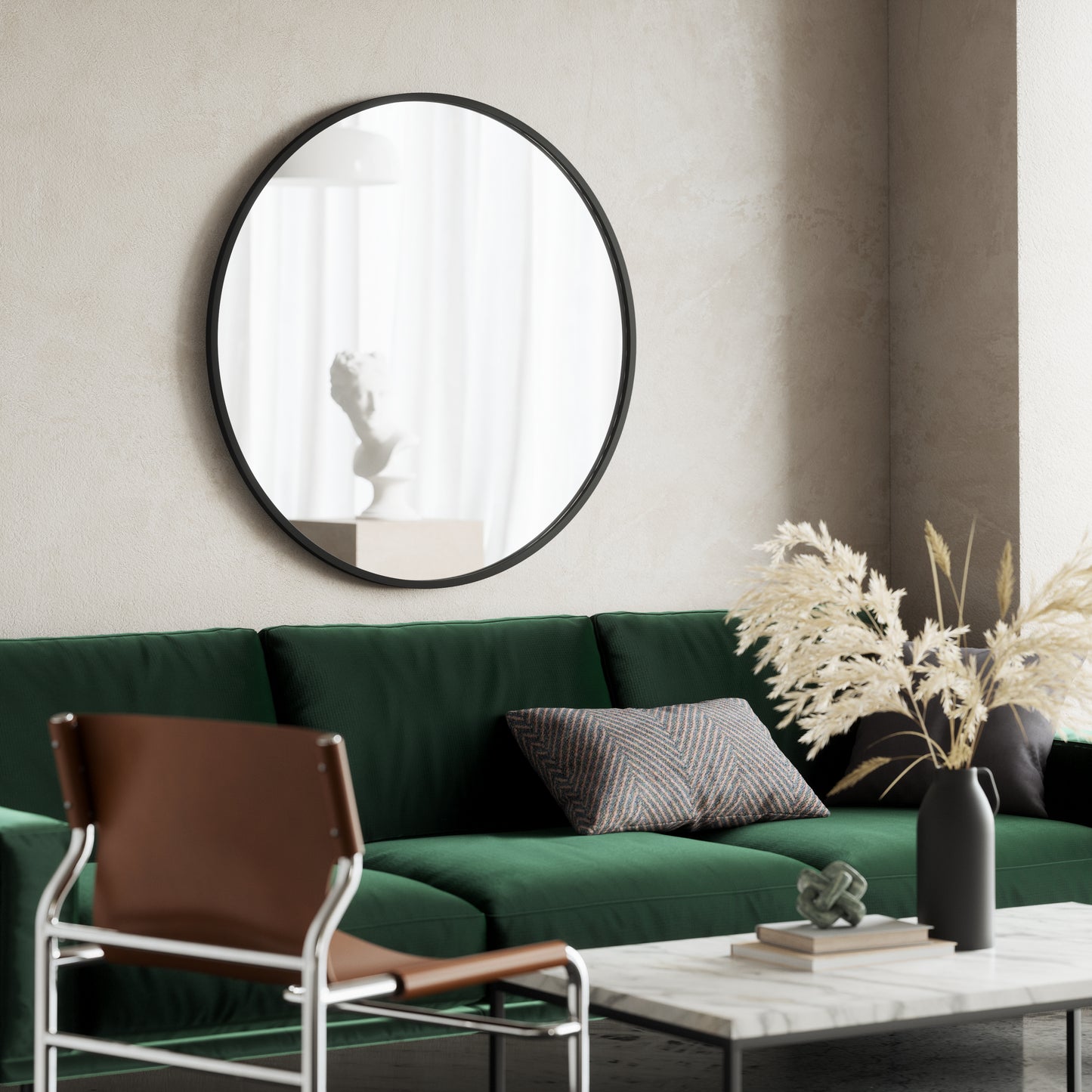 Umbra Hub Decorative  Round Wall Mirror