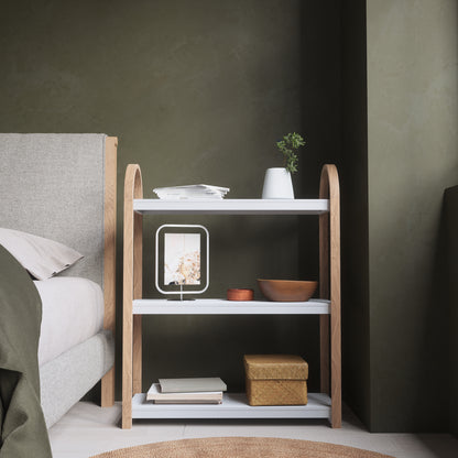 Umbra Bellwood Three Tier Shelf | Natural and White Space-Saving