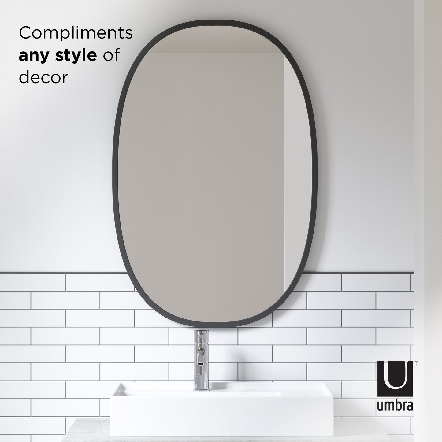 Umbra Hub Oval Wall Mirror