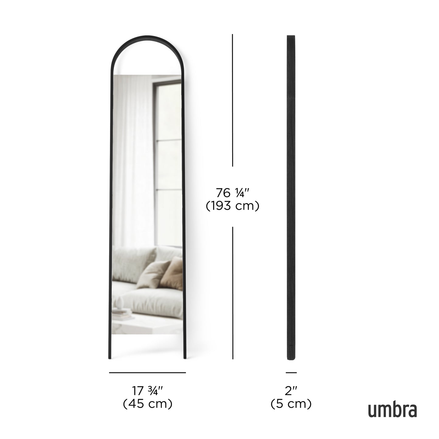 Umbra Bellwood Leaning Mirror