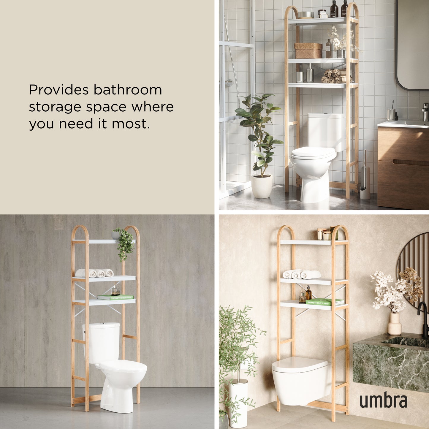 Umbra Bellwood Over the Toilet Shelf
