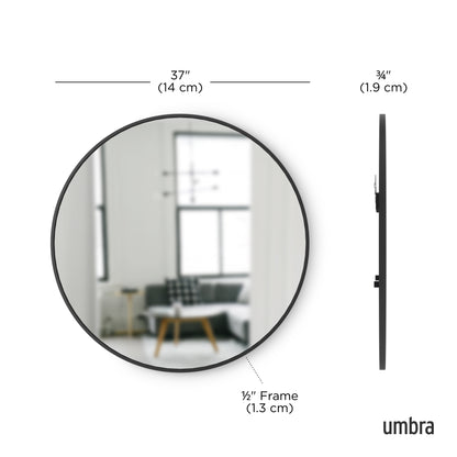 Umbra Hub Decorative  Round Wall Mirror