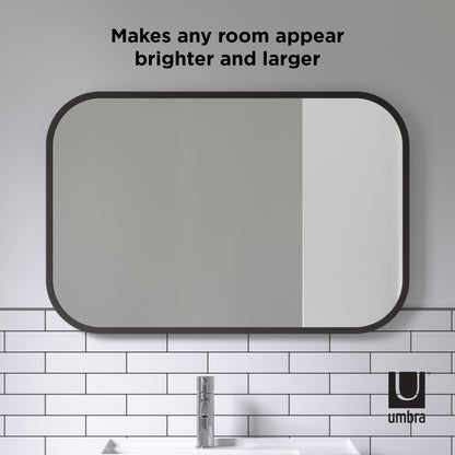 Umbra Hub Rectangular Mirror 24 x 36" (61 x 91 cm)
