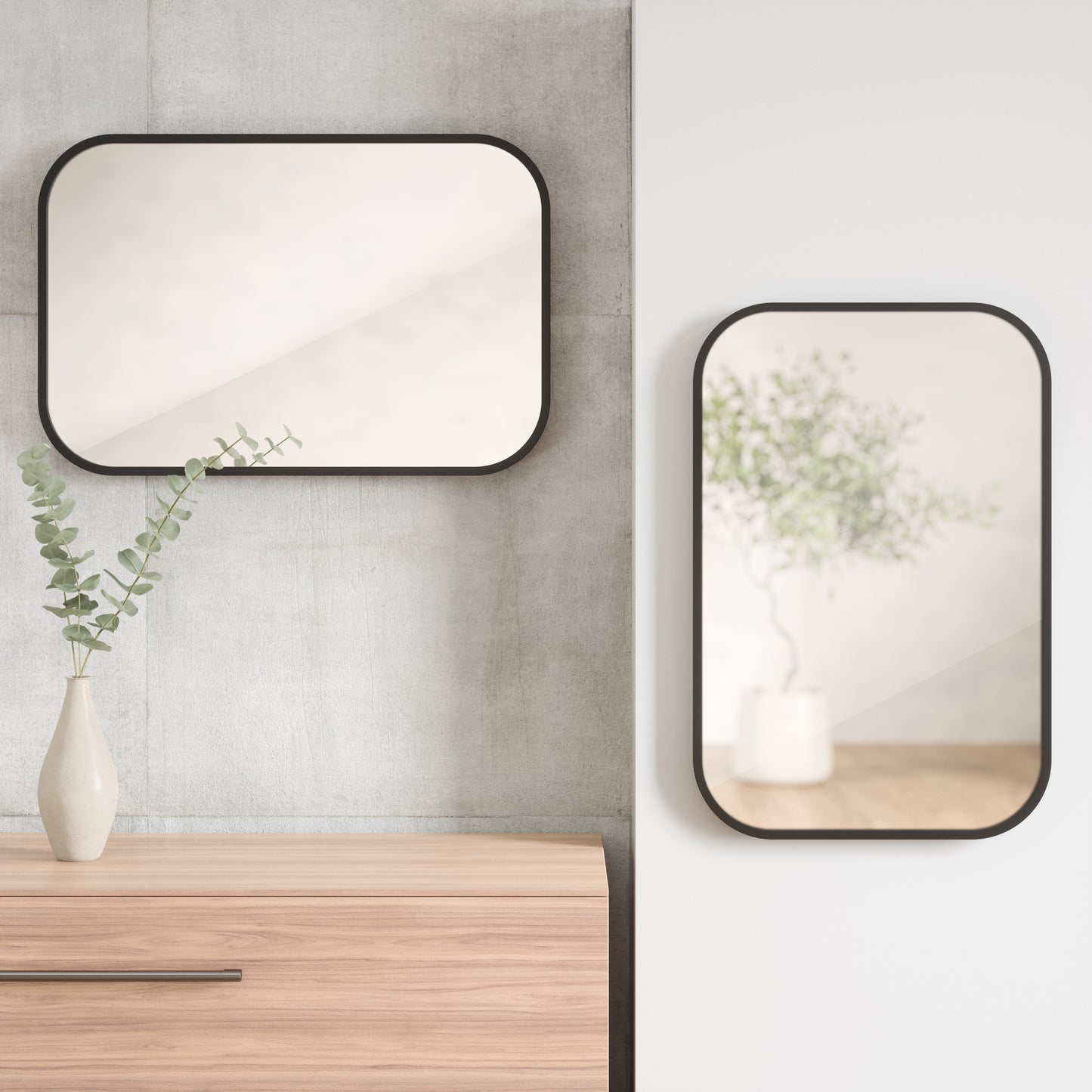 Umbra Hub Rectangular Mirror 24 x 36" (61 x 91 cm)