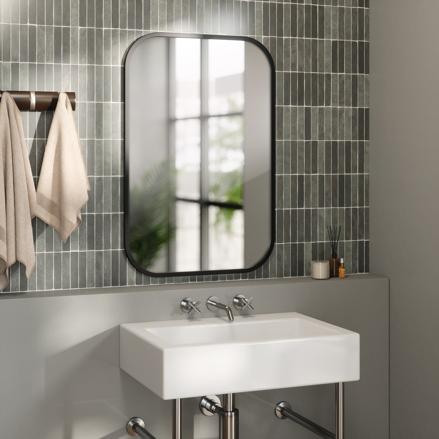 Umbra Hub Rectangular Mirror 24 x 36" (61 x 91 cm)