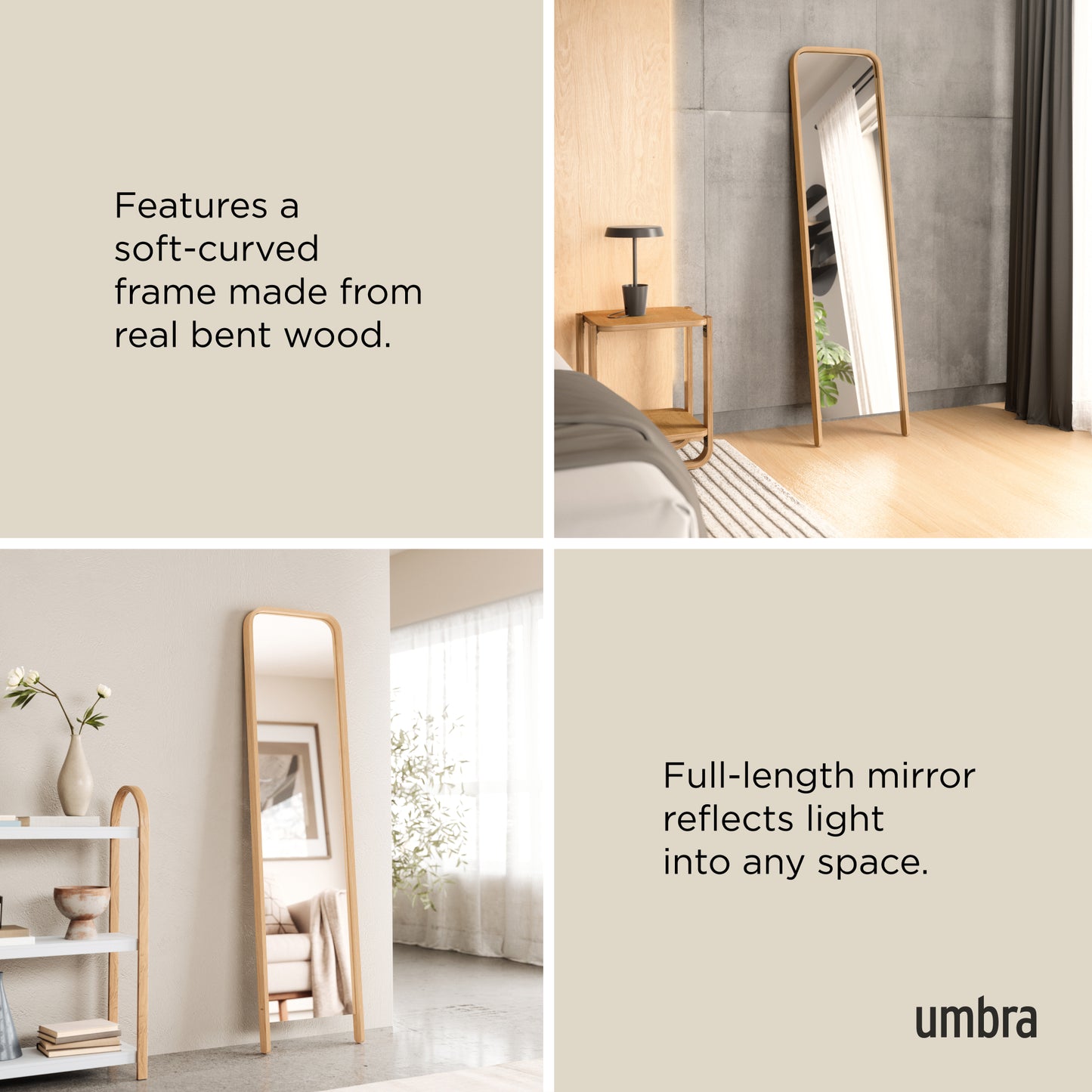 Umbra Bellwood Leaning Mirror