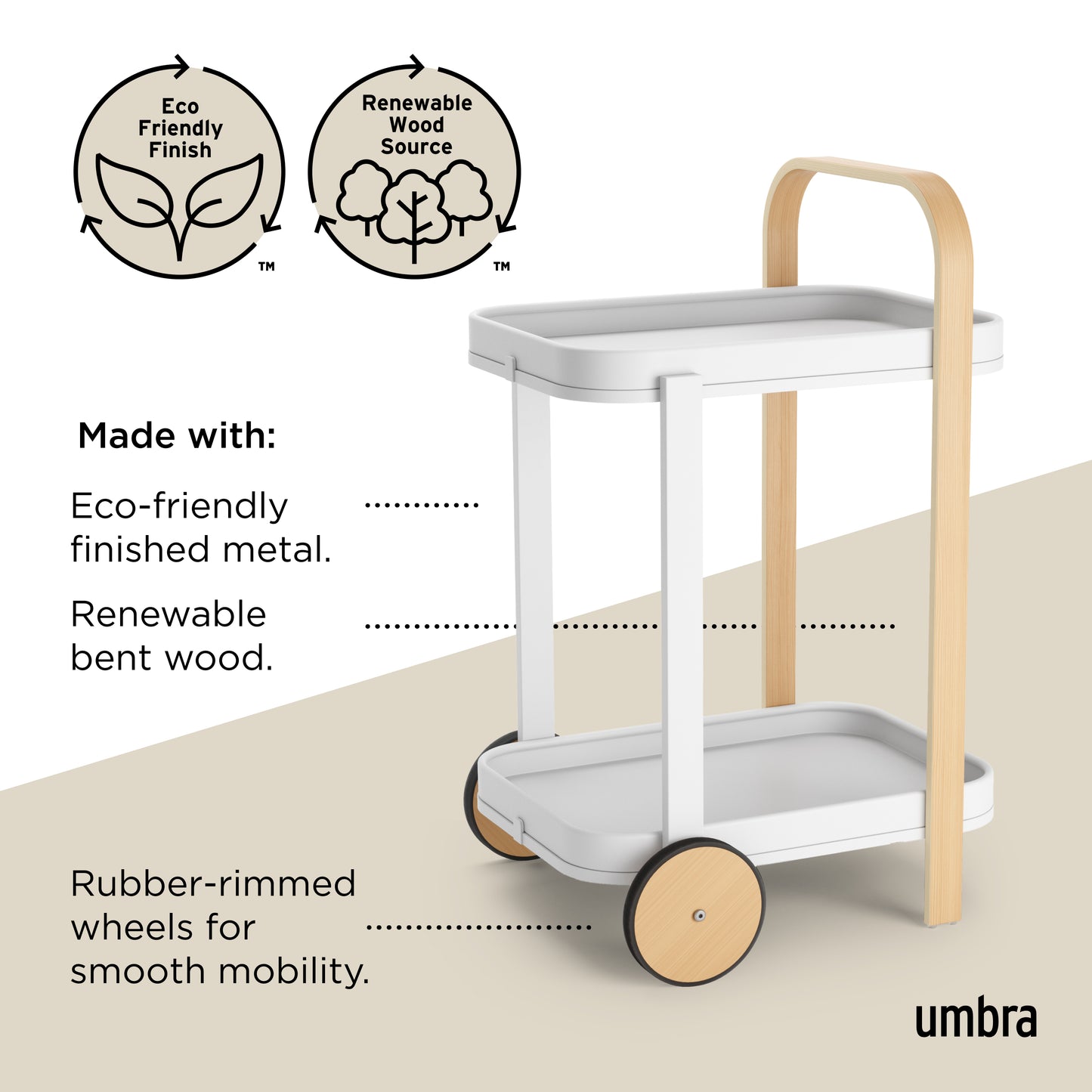 Umbra Bellwood Bar & Storage Cart