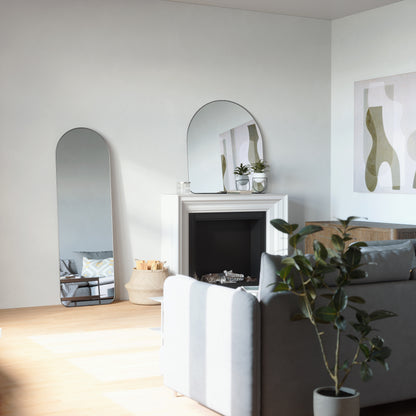 Umbra Hubba Arched 20x62" Mirror | Titanium Edge