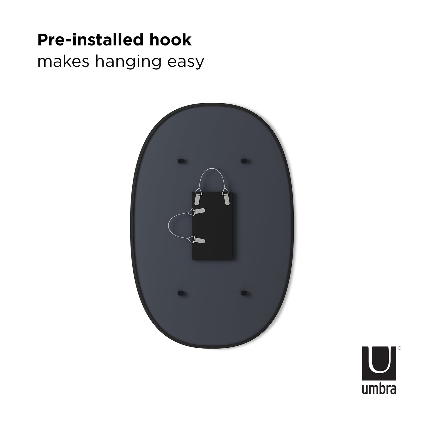 Umbra Hub Oval Wall Mirror