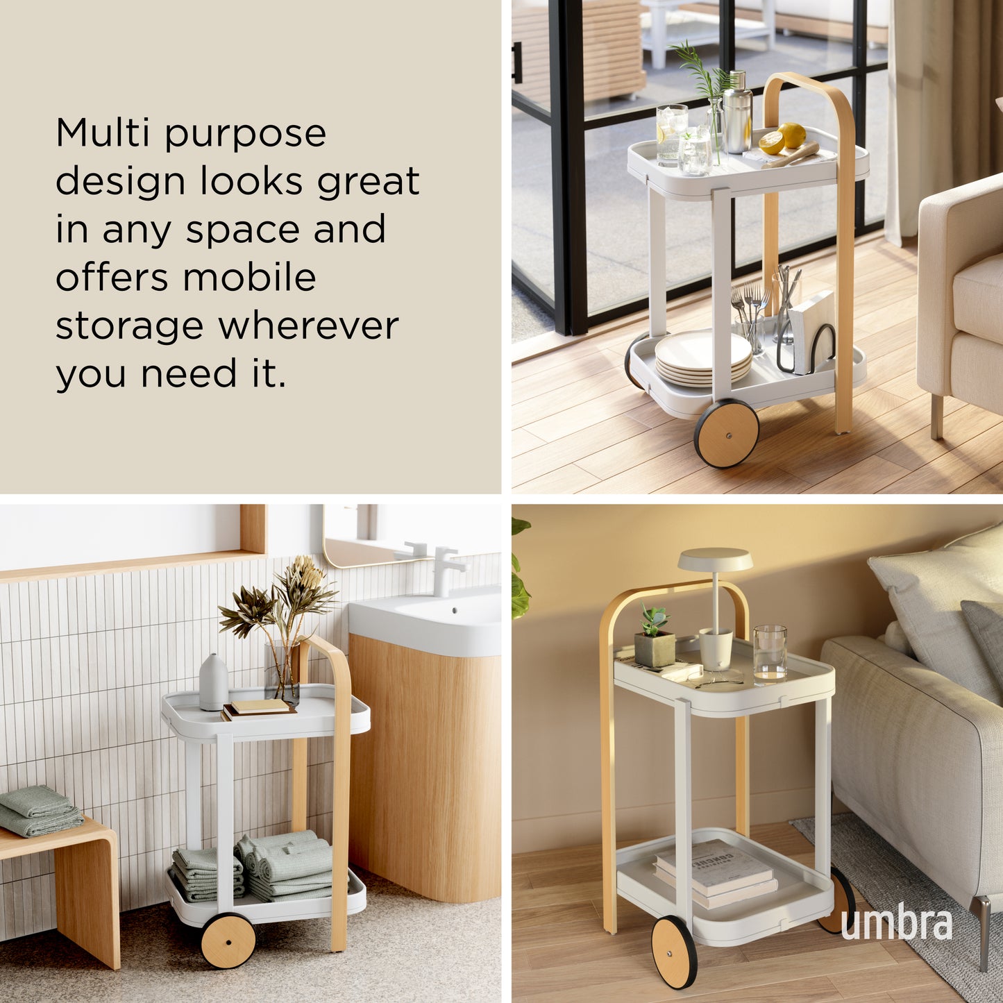Umbra Bellwood Bar & Storage Cart