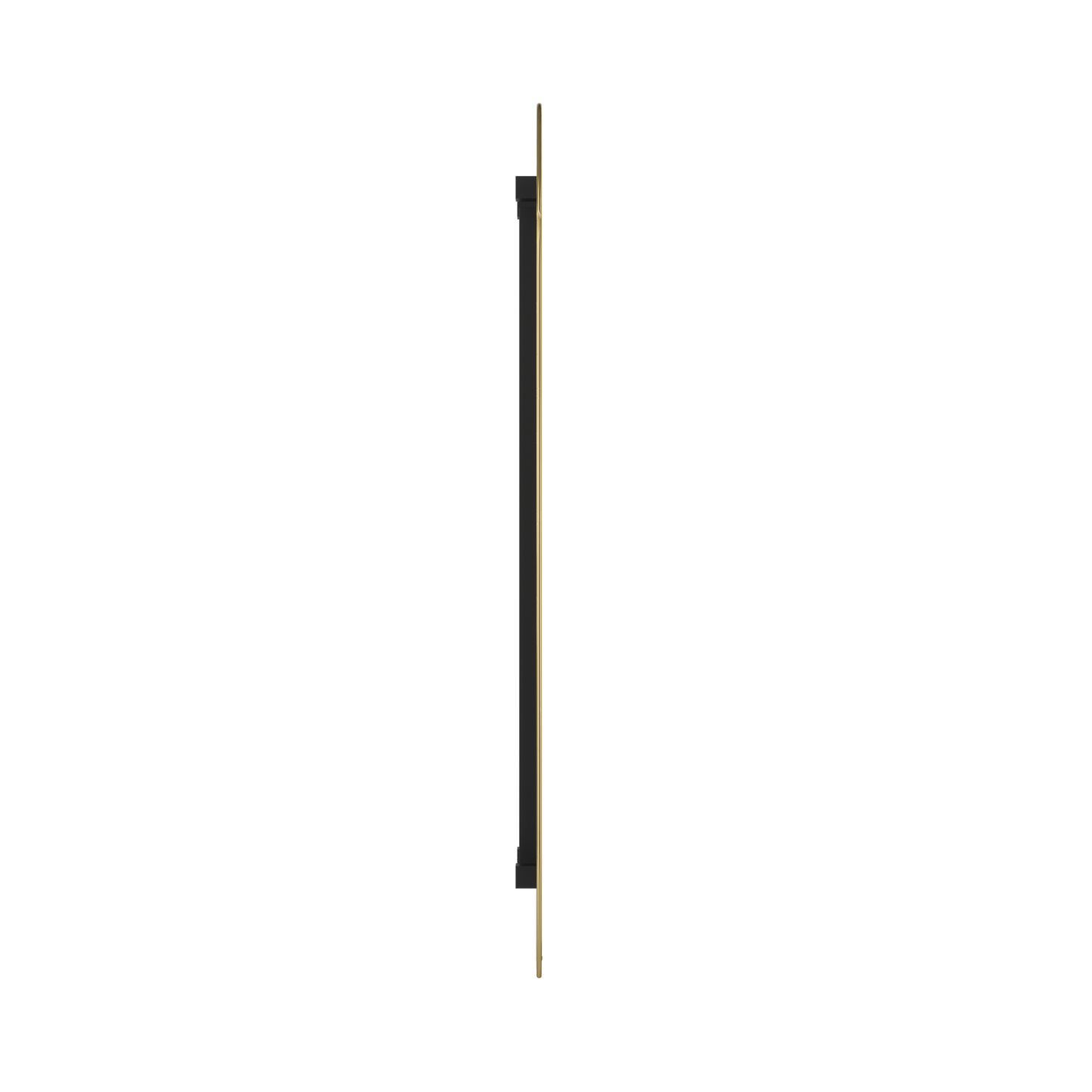 Umbra Hubba Arched 20x62" Mirror | Brass Edge
