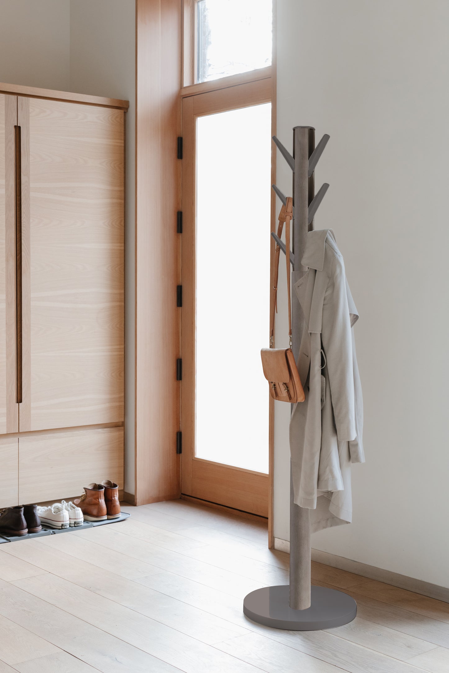Umbra Flapper Coat Rack | Grey Great for Small Spaces