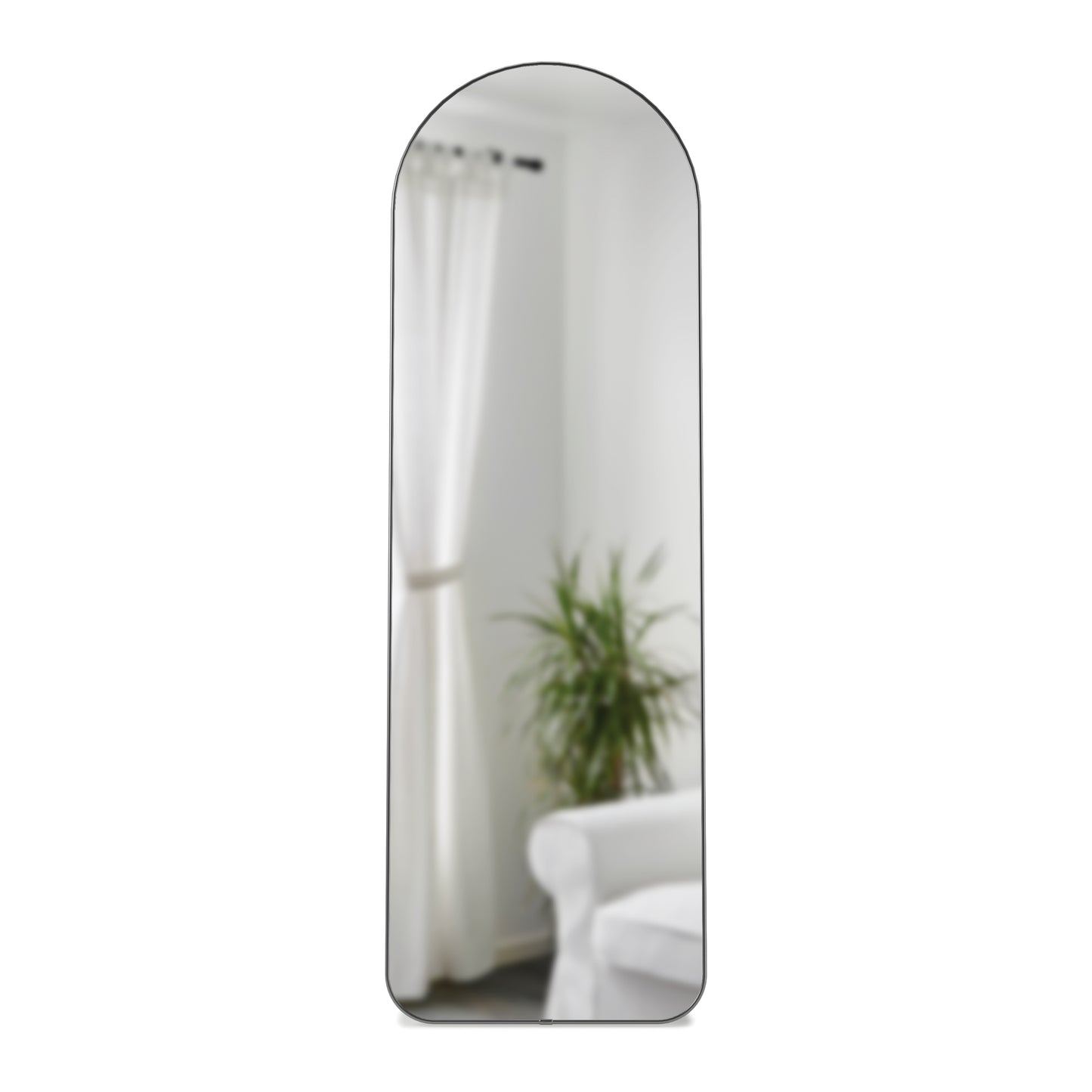 Umbra Hubba Arched 20x62" Mirror | Titanium Edge