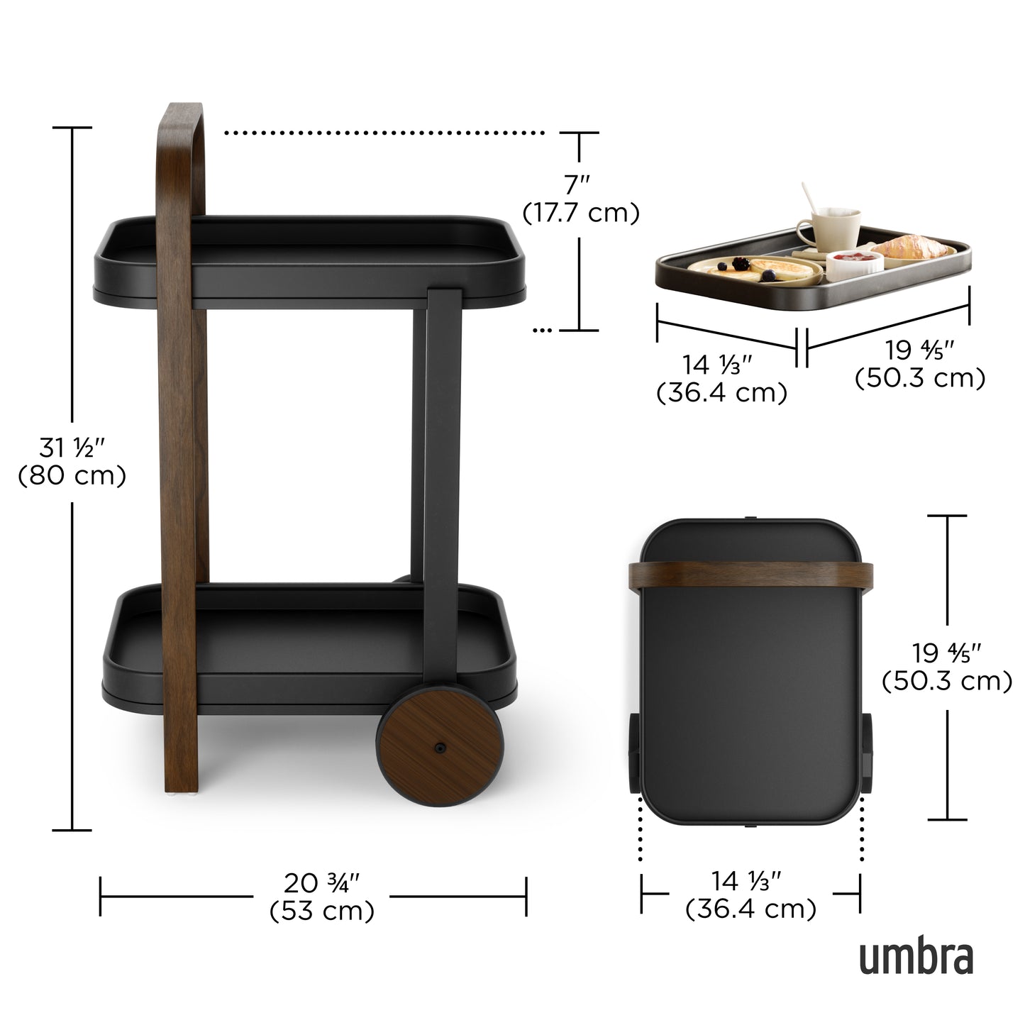 Umbra Bellwood Bar & Storage Cart