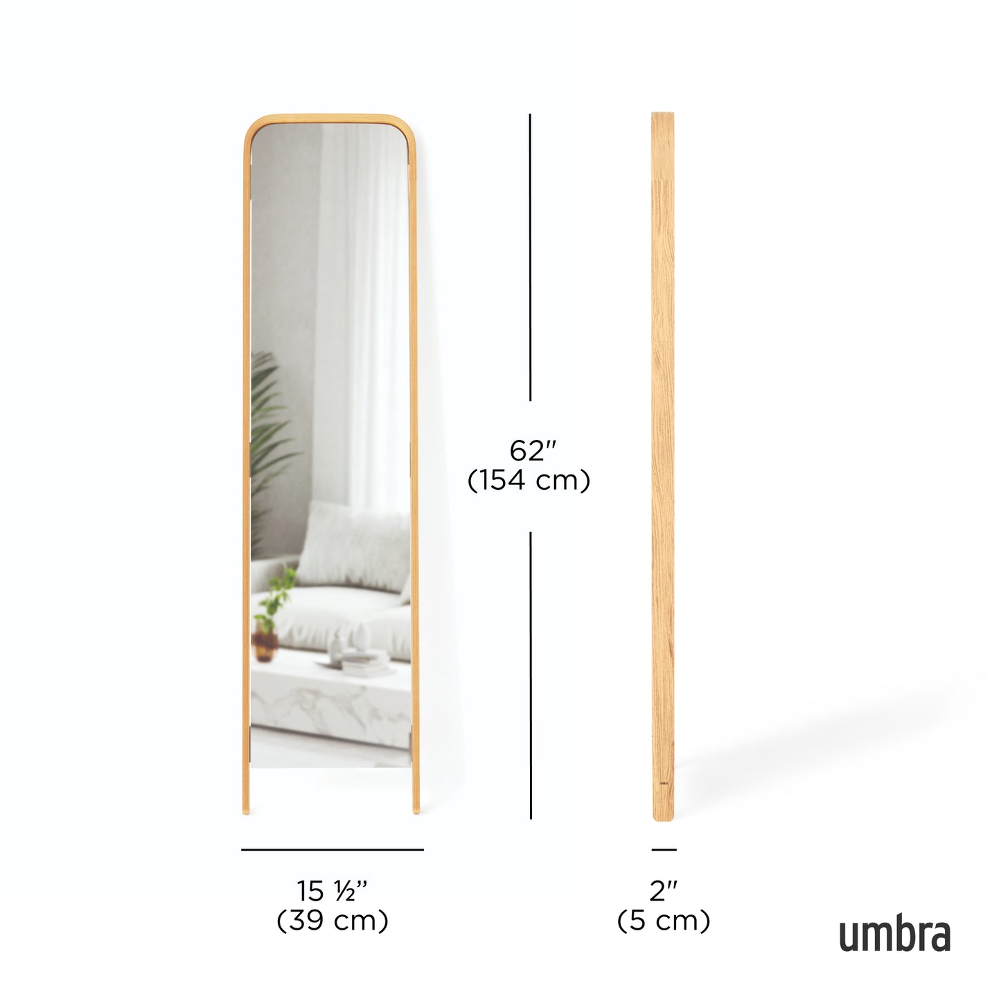 Umbra Bellwood Leaning Mirror