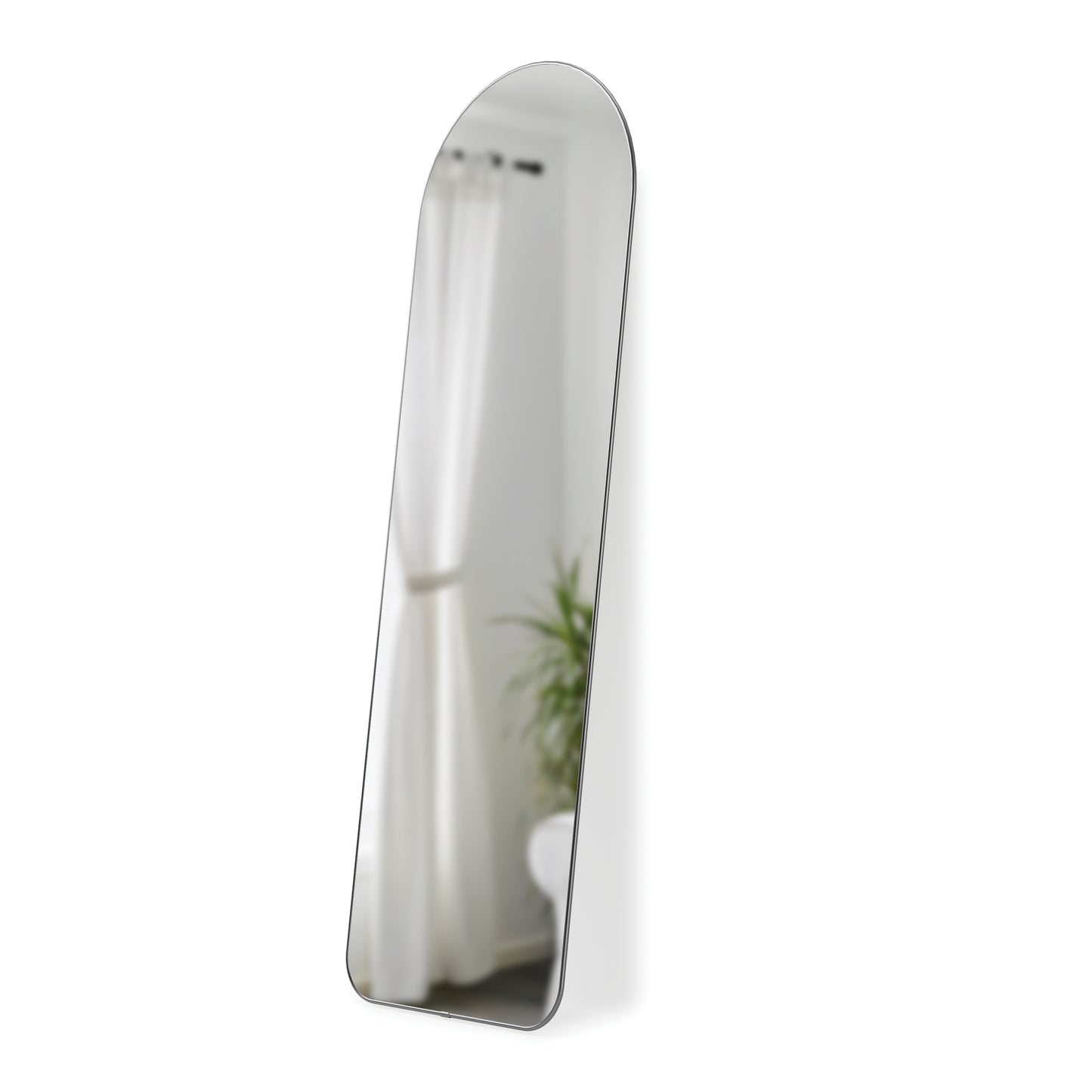 Umbra Hubba Arched 20x62" Mirror | Titanium Edge