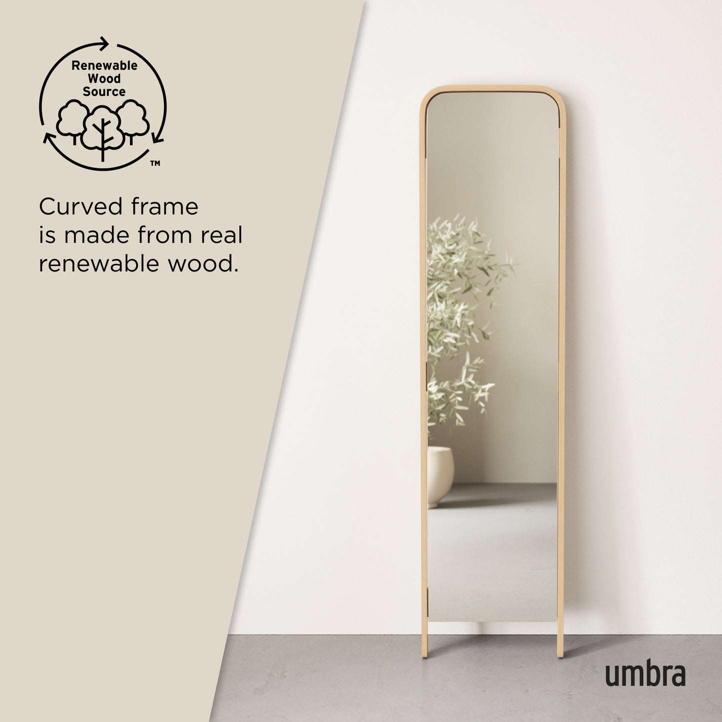 Umbra Bellwood Leaning Mirror