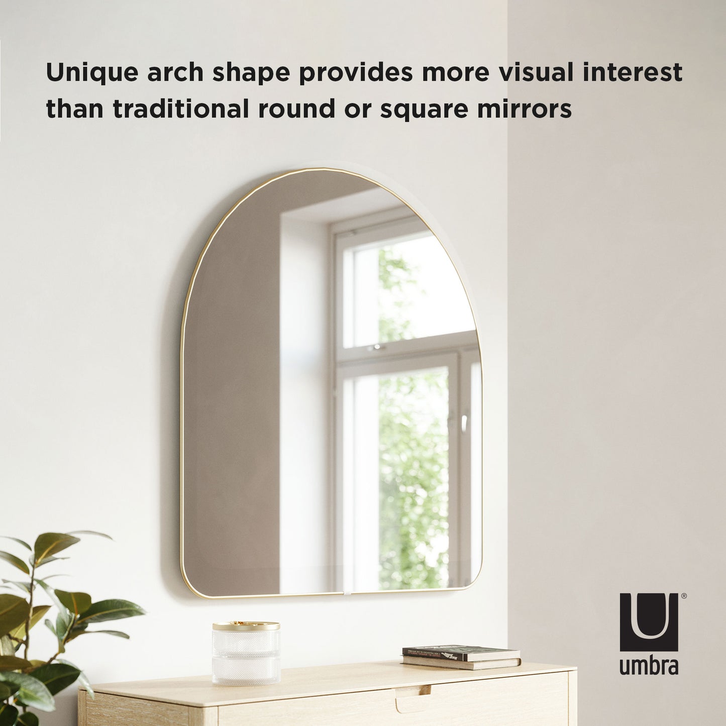 Umbra Arched 34x36" Mirror
