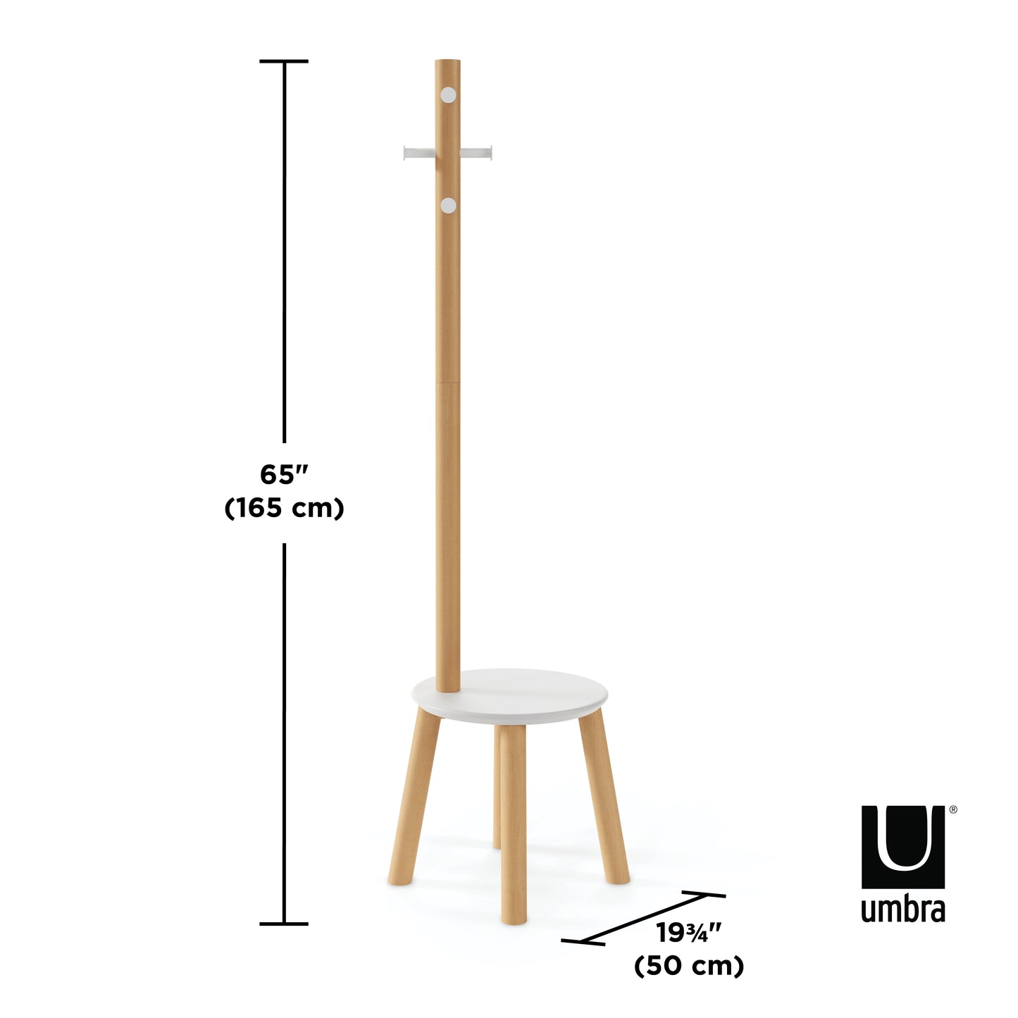 Umbra Pillar Stool and Coatrack