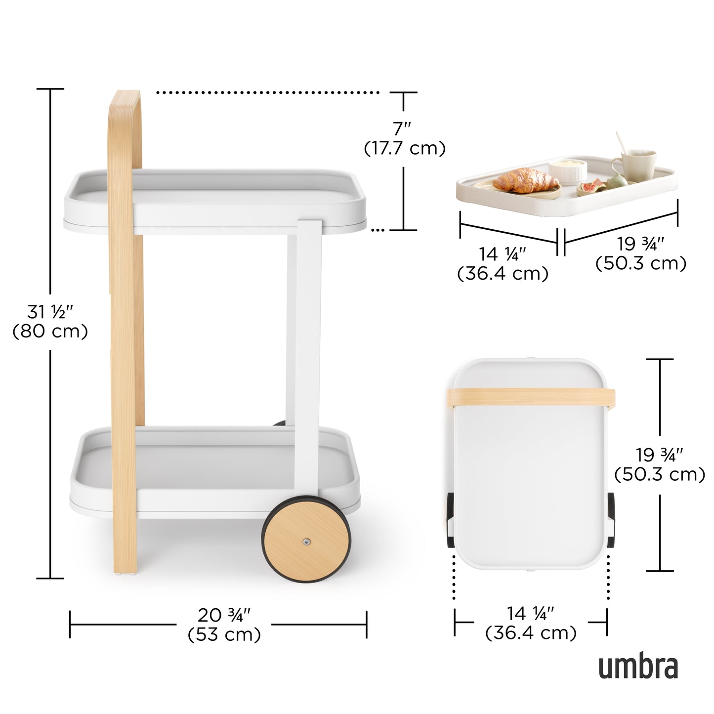 Umbra Bellwood Bar & Storage Cart