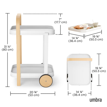 Umbra Bellwood Bar & Storage Cart