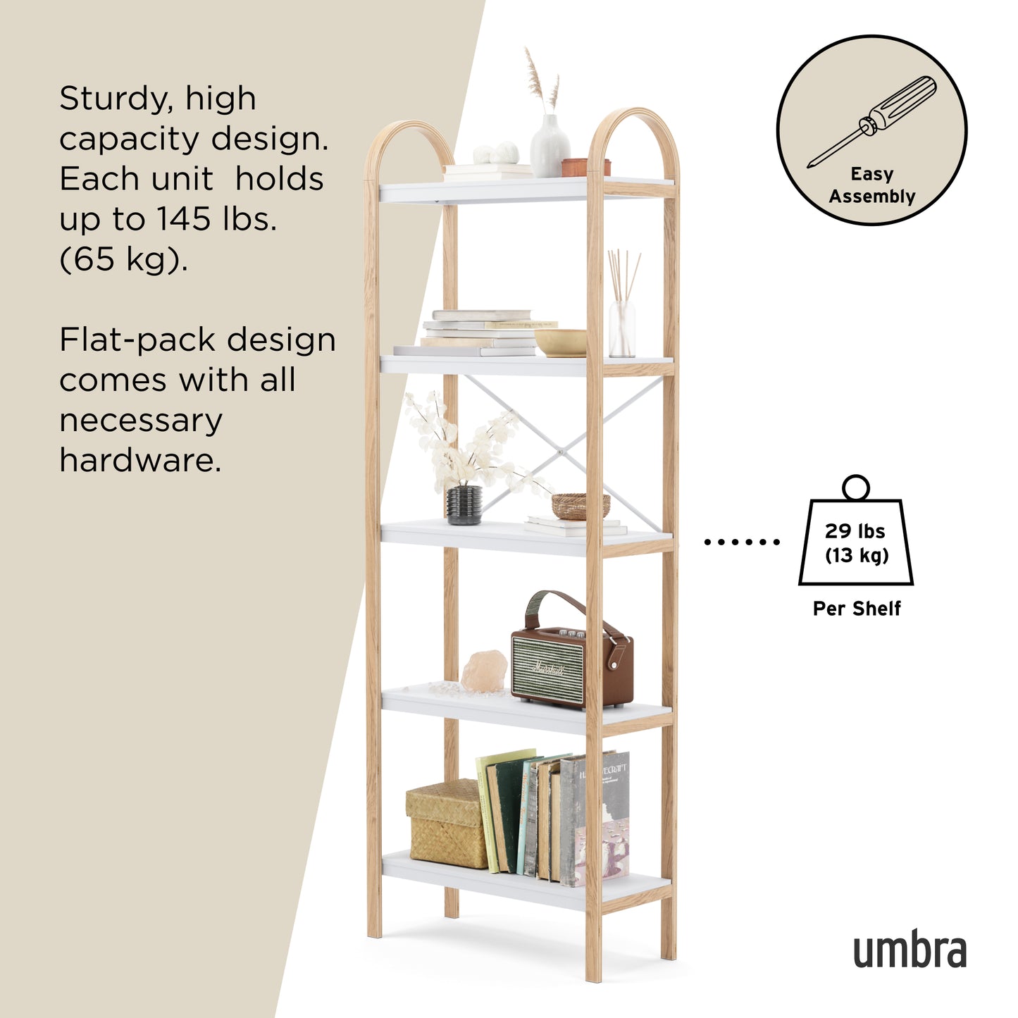Umbra Bellwood Fiver Tier Shelf