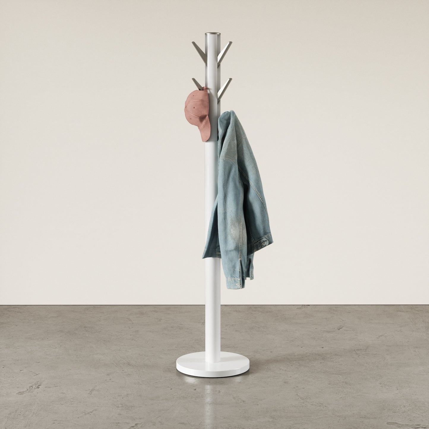 Umbra Flapper Coat Rack | White Wood Good for Small Spaces