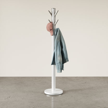Umbra Flapper Coat Rack | White Wood Good for Small Spaces