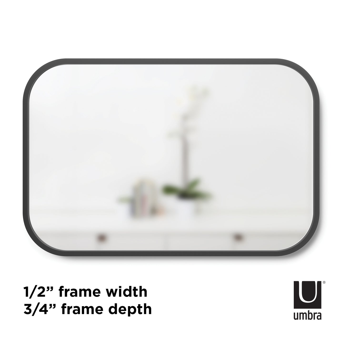 Umbra Hub Rectangular Mirror 24 x 36" (61 x 91 cm)