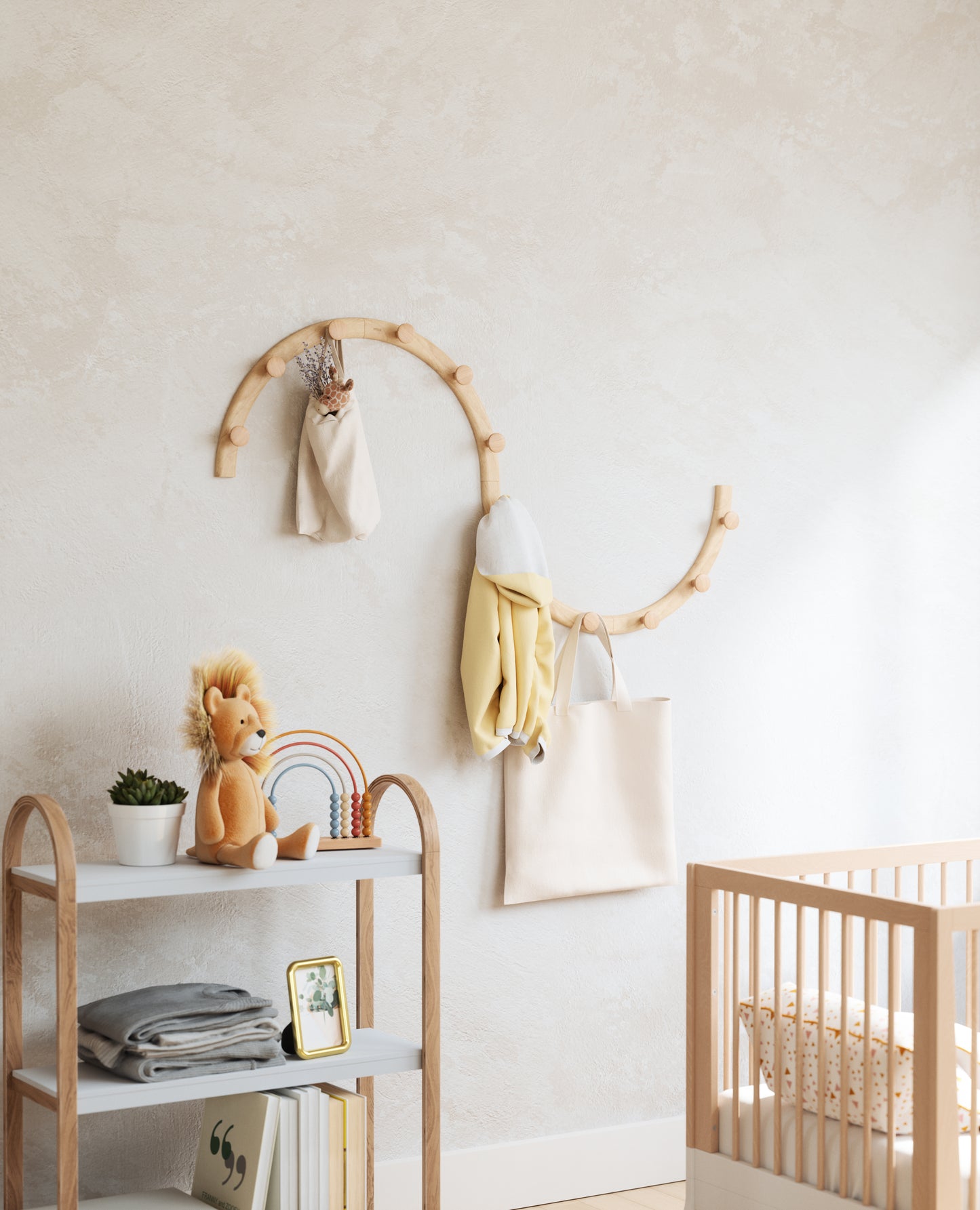 Umbra Bellwood Three Tier Shelf | Natural and White Space-Saving